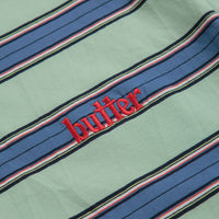 Butter Goods Stripe T-Shirt in Ice and Blue thumbnail