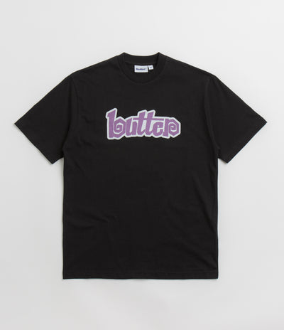 Butter Goods Swirl T-Shirt in Black and Purple