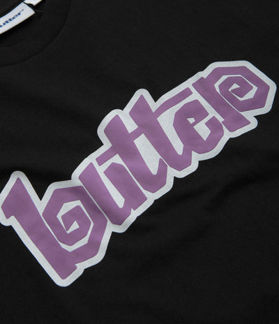 Butter Goods Swirl T-Shirt in Black and Purple