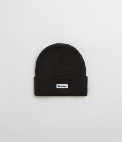 Butter Goods Tall Cuff Beanie in Black and Black