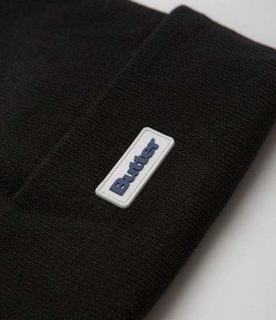 Butter Goods Tall Cuff Beanie in Black and Black