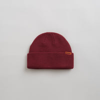 Butter Goods Tall Wharfie Beanie in Burgundy thumbnail