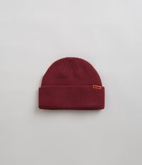Butter Goods Tall Wharfie Beanie in Burgundy
