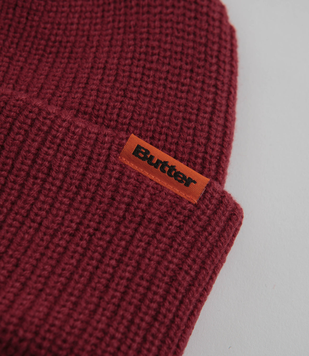 【BUTTER GOODS】 Tall Cuff Beanie - Burgundy Butter Goods Tall Wharfie Beanie - Burgundy | Flatspot