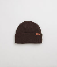 Butter Goods Tall Wharfie Beanie in Chocolate