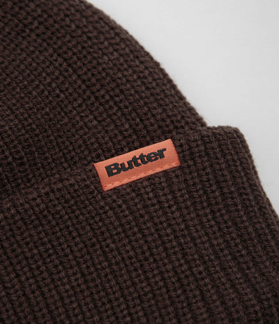 Butter Goods Tall Wharfie Beanie - Chocolate