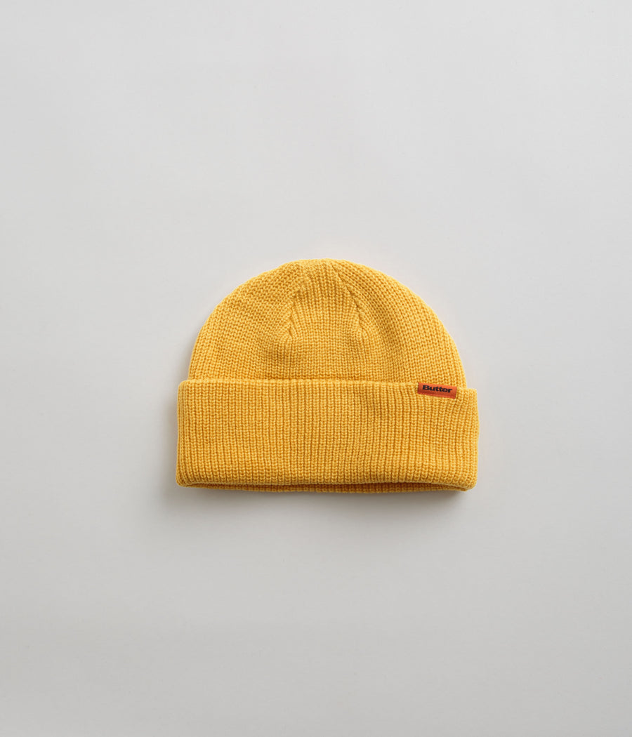 Butter Goods Tall Wharfie Beanie - Yellow