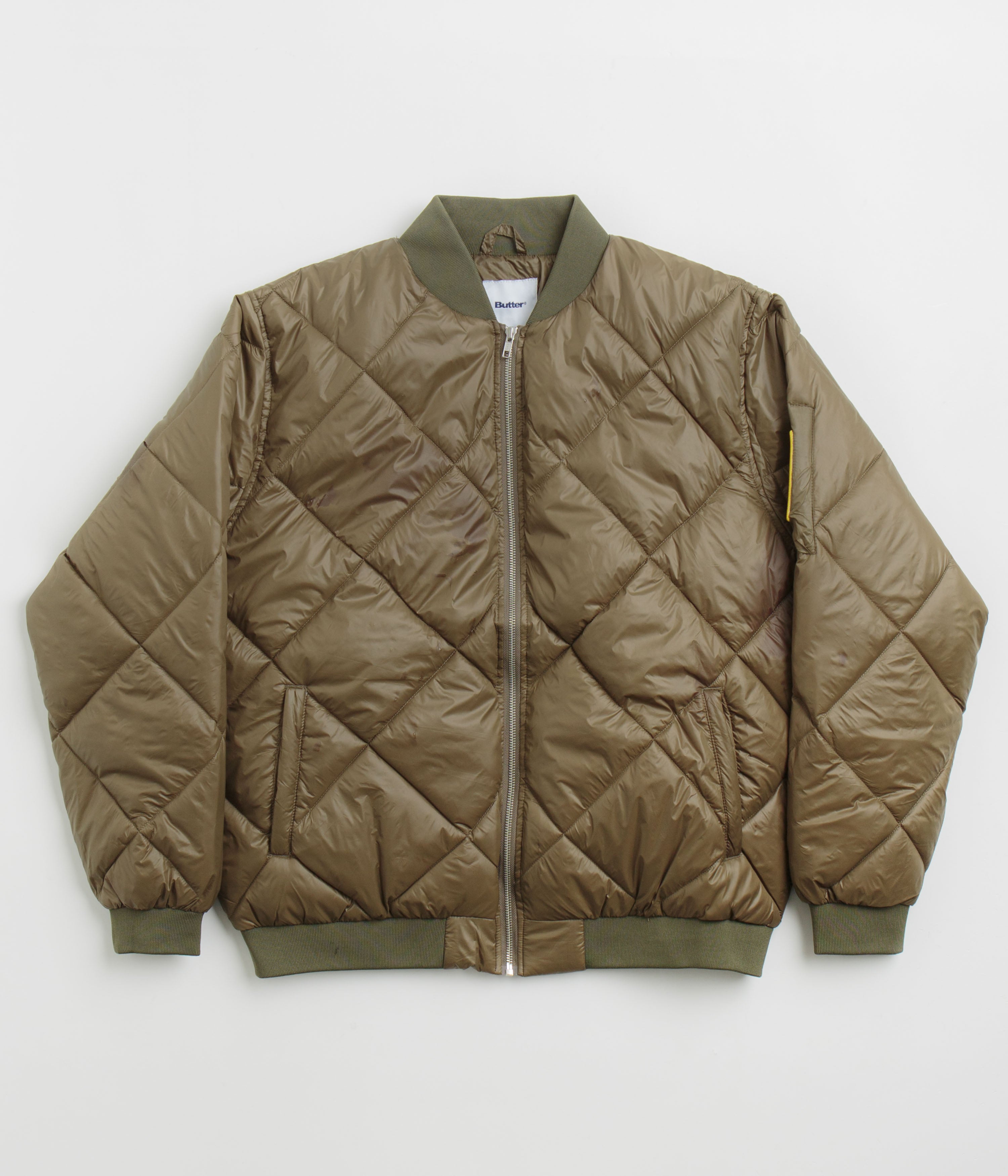 Butter Goods Temperature Bomber Jacket in Army