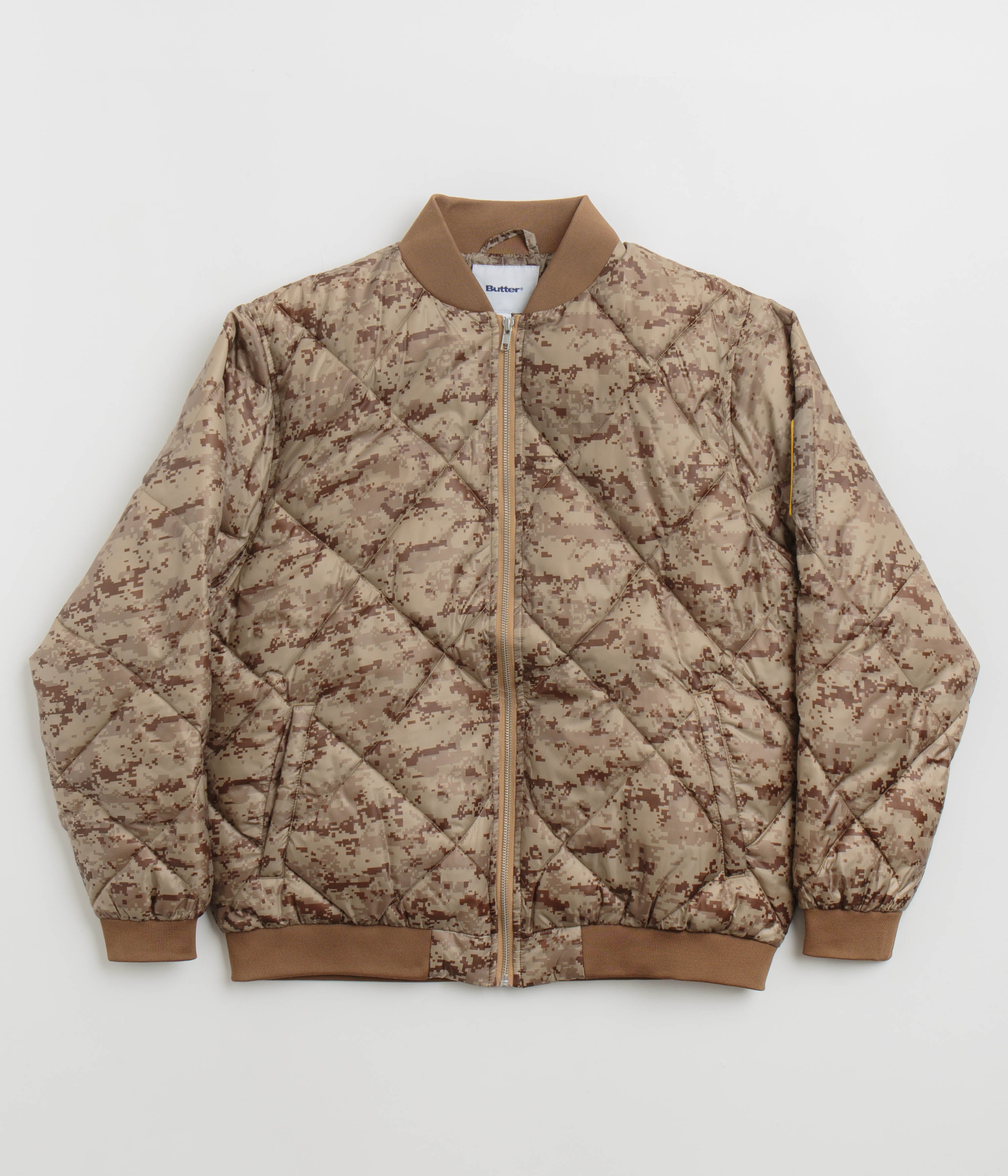 Butter Goods Temperature Bomber Jacket in Digital Camo