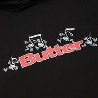 Butter Goods Tempo Logo Hoodie in Black thumbnail