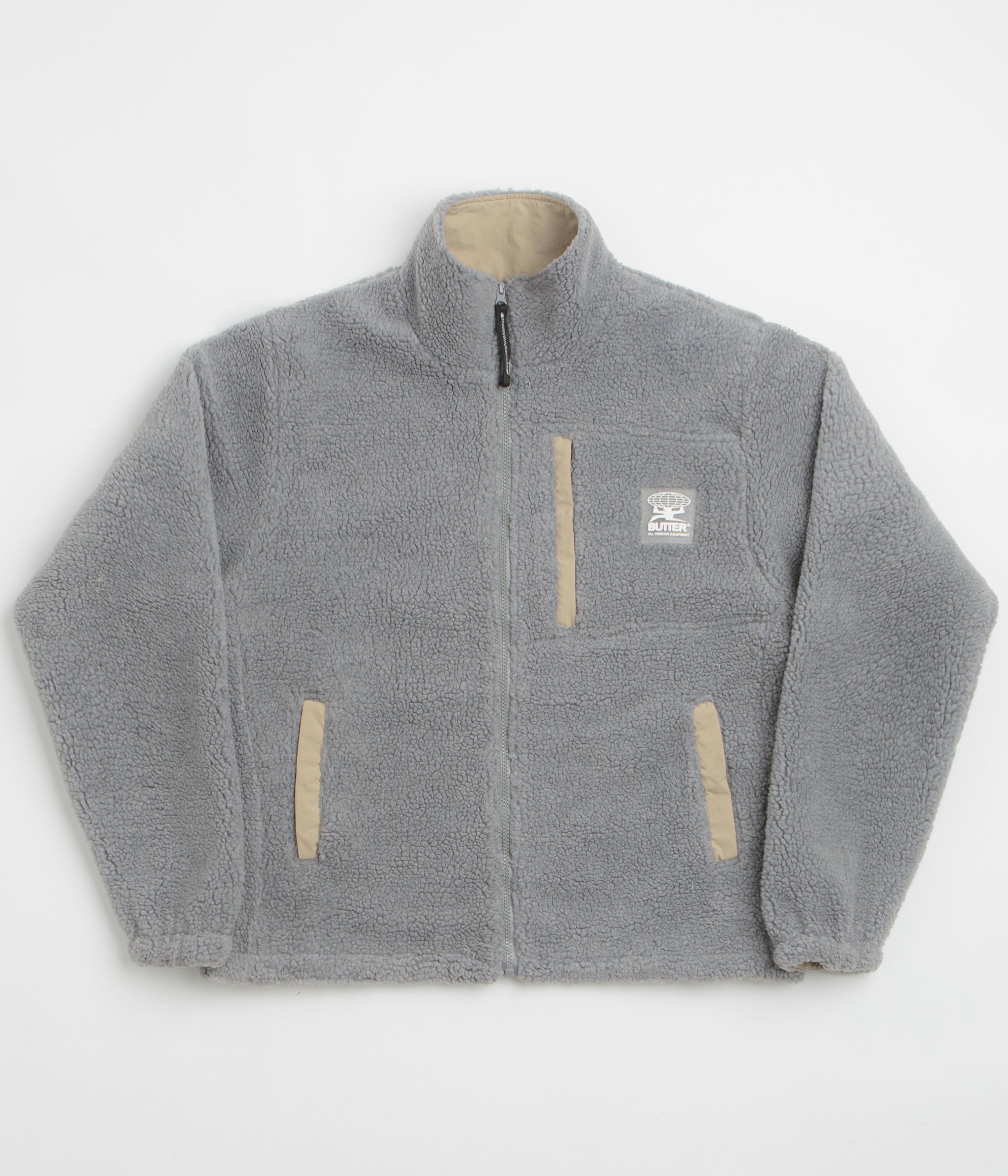 Butter Goods Terrain Highpile Jacket in Grey