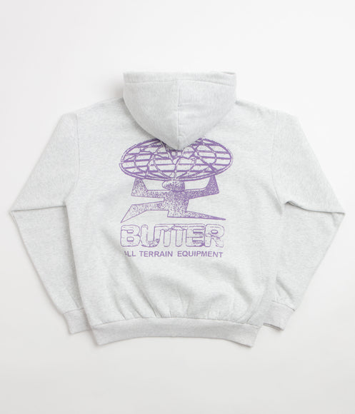 Butter Goods Terrain Hoodie - Ash / Purple
