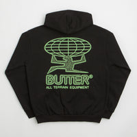 Butter Goods Terrain Hoodie - Black / Green thumbnail