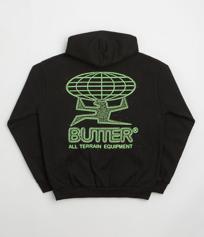 Butter Goods Terrain Hoodie - Black / Green
