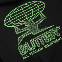 Butter Goods Terrain Hoodie - Black / Green thumbnail