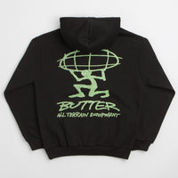 Butter Goods Terrain Hoodie - Black / Green / Black thumbnail