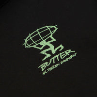 Butter Goods Terrain Hoodie - Black / Green / Black thumbnail