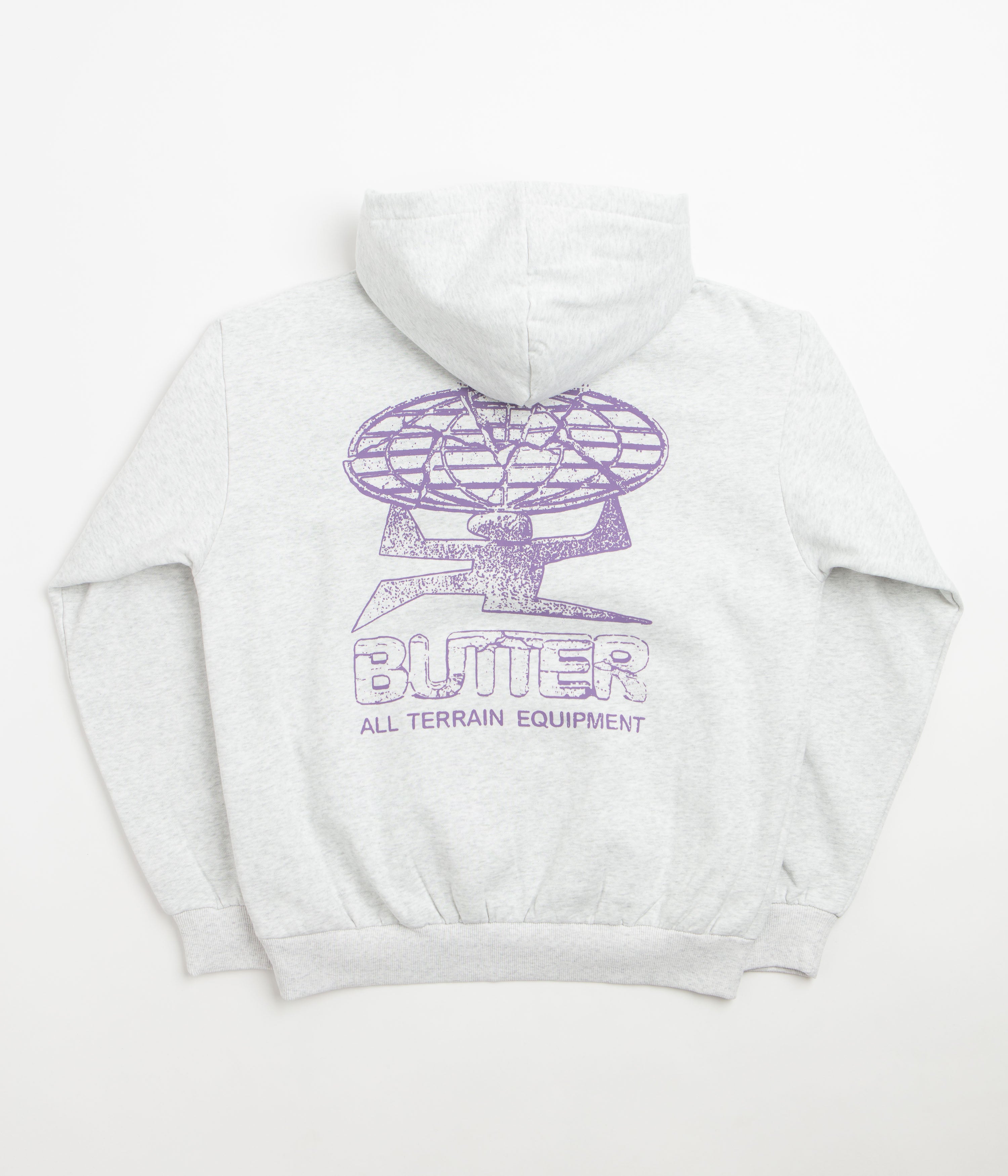 Butter Goods Terrain Hoodie - Ash / Purple