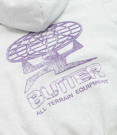 Butter Goods Terrain Hoodie - Ash / Purple