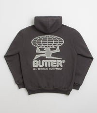 Butter Goods Terrain Hoodie in Washed Black