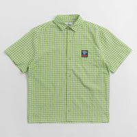 Butter Goods Terrain Short Sleeve Shirt in Lime and Black thumbnail