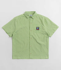 Butter Goods Terrain Short Sleeve Shirt in Lime and Black