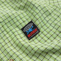 Butter Goods Terrain Short Sleeve Shirt in Lime and Black thumbnail