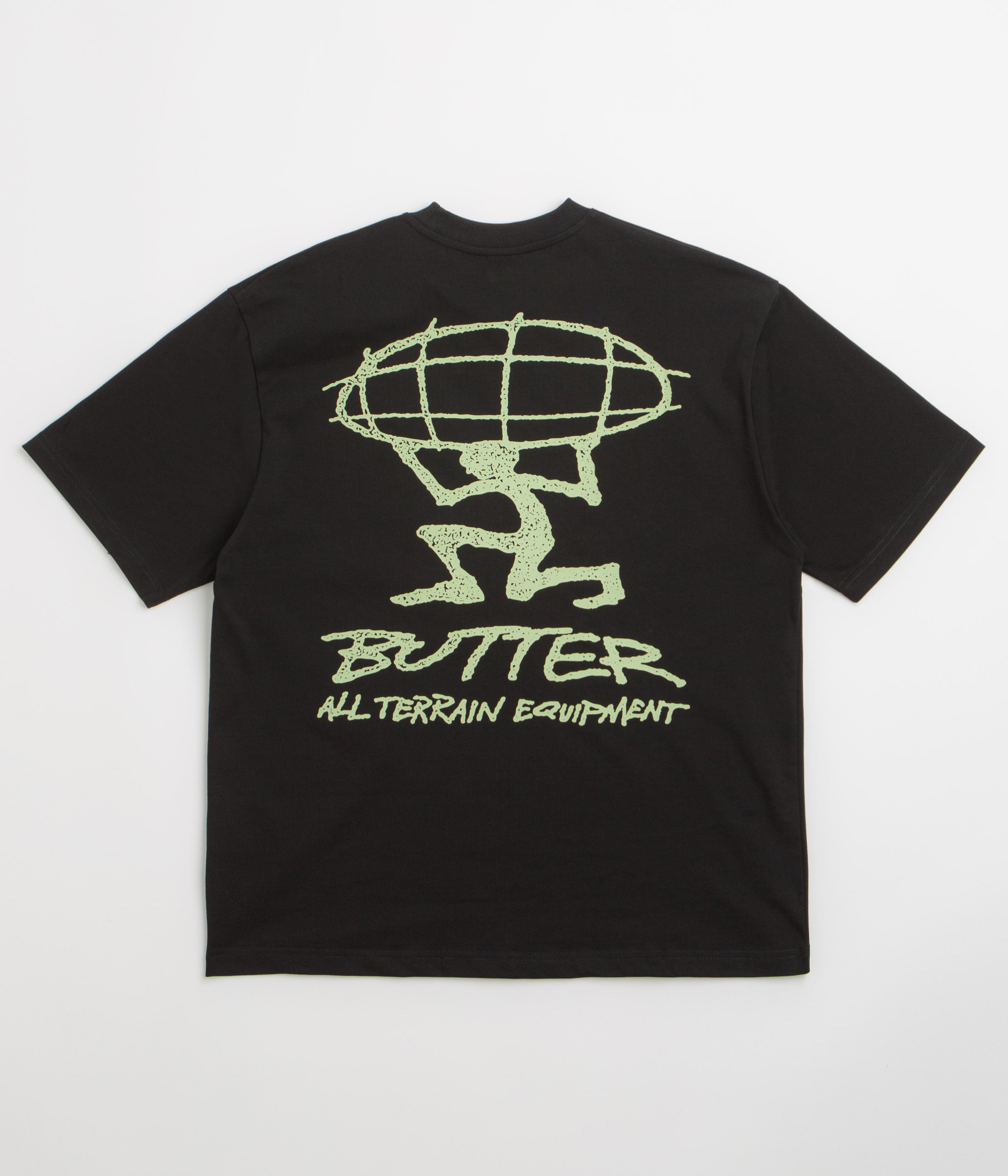 Butter Goods Terrain T-Shirt - Black / Green