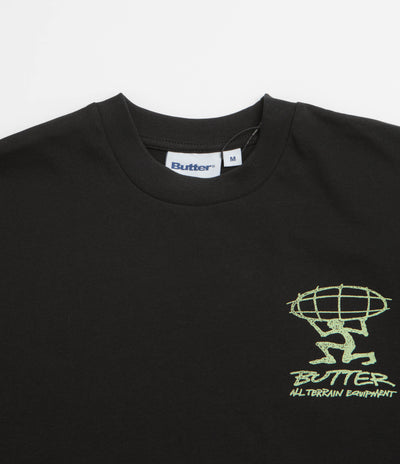 Butter Goods Terrain T-Shirt - Black / Green