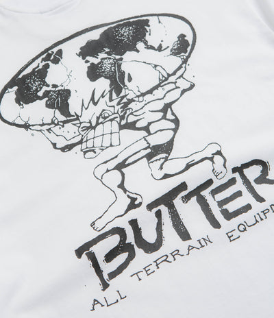 Butter Goods Terrain T-Shirt in White and Black