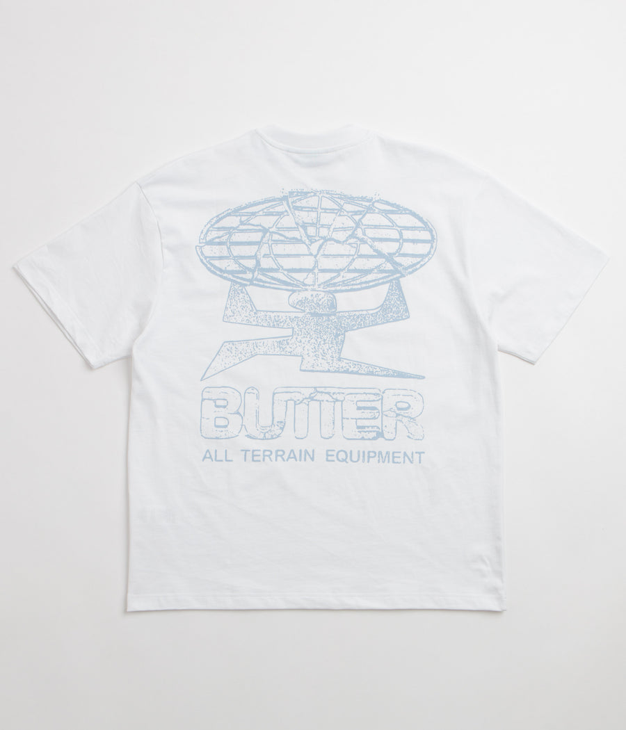 Butter Goods Terrain T-Shirt - White / Blue / White