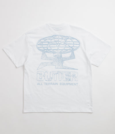 Butter Goods Terrain T-Shirt - White / Blue / White