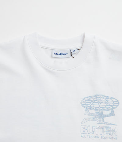 Butter Goods Terrain T-Shirt - White / Blue / White