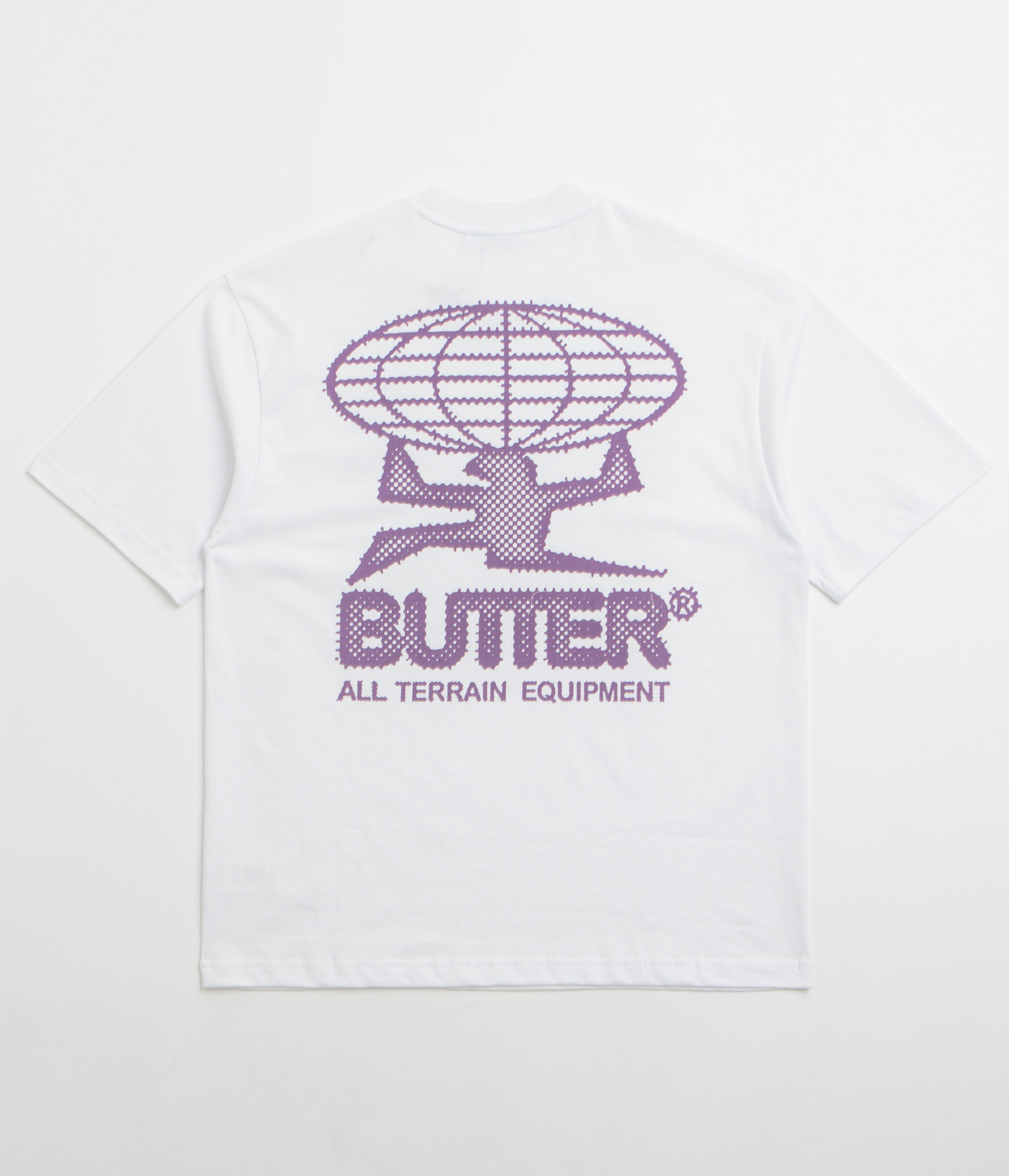 Butter Goods Terrain T-Shirt in White and Purple