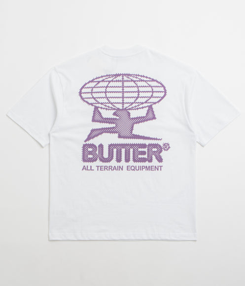 Butter Goods Terrain T-Shirt - White / Purple