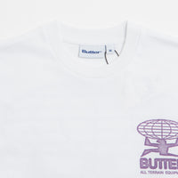 Butter Goods Terrain T-Shirt in White and Purple thumbnail