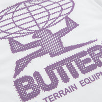 Butter Goods Terrain T-Shirt in White and Purple thumbnail