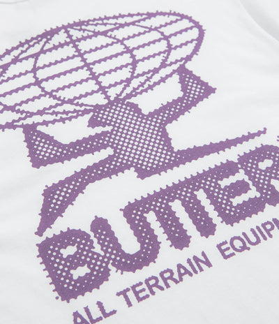 Butter Goods Terrain T-Shirt in White and Purple