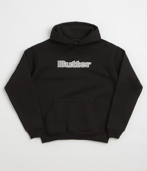 Butter Goods Textured Logo Hoodie - Black