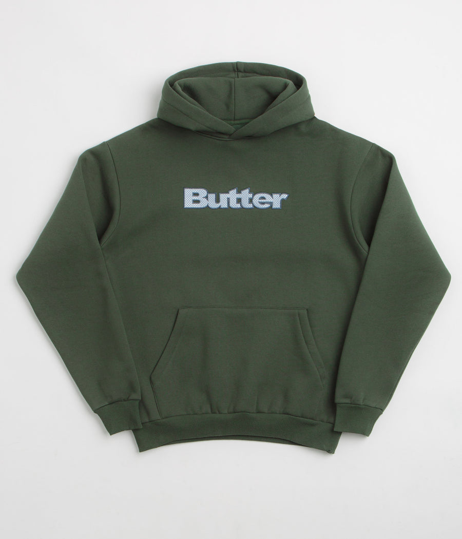 Butter Goods Textured Logo Hoodie - Fatigue