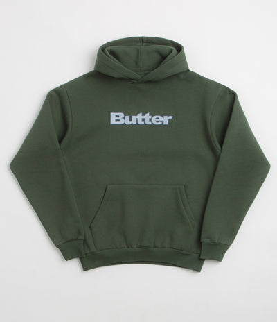Butter Goods Textured Logo Hoodie - Fatigue