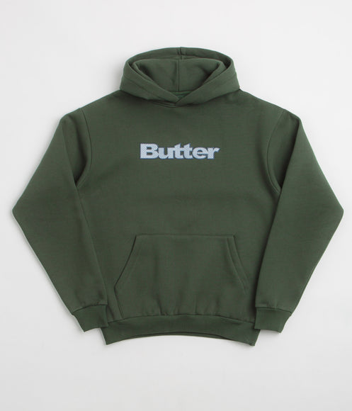 Butter Goods Textured Logo Hoodie - Fatigue