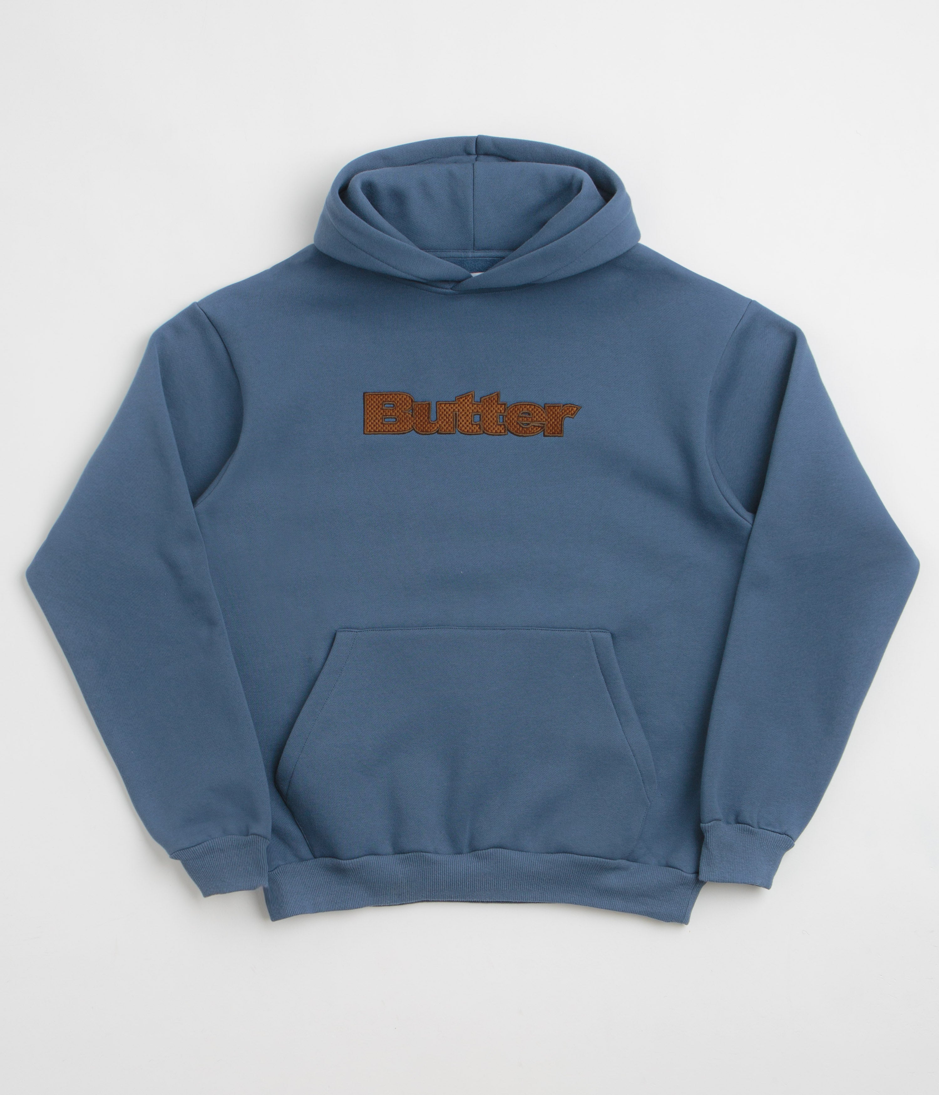 Butter Goods Textured Logo Hoodie in Navy