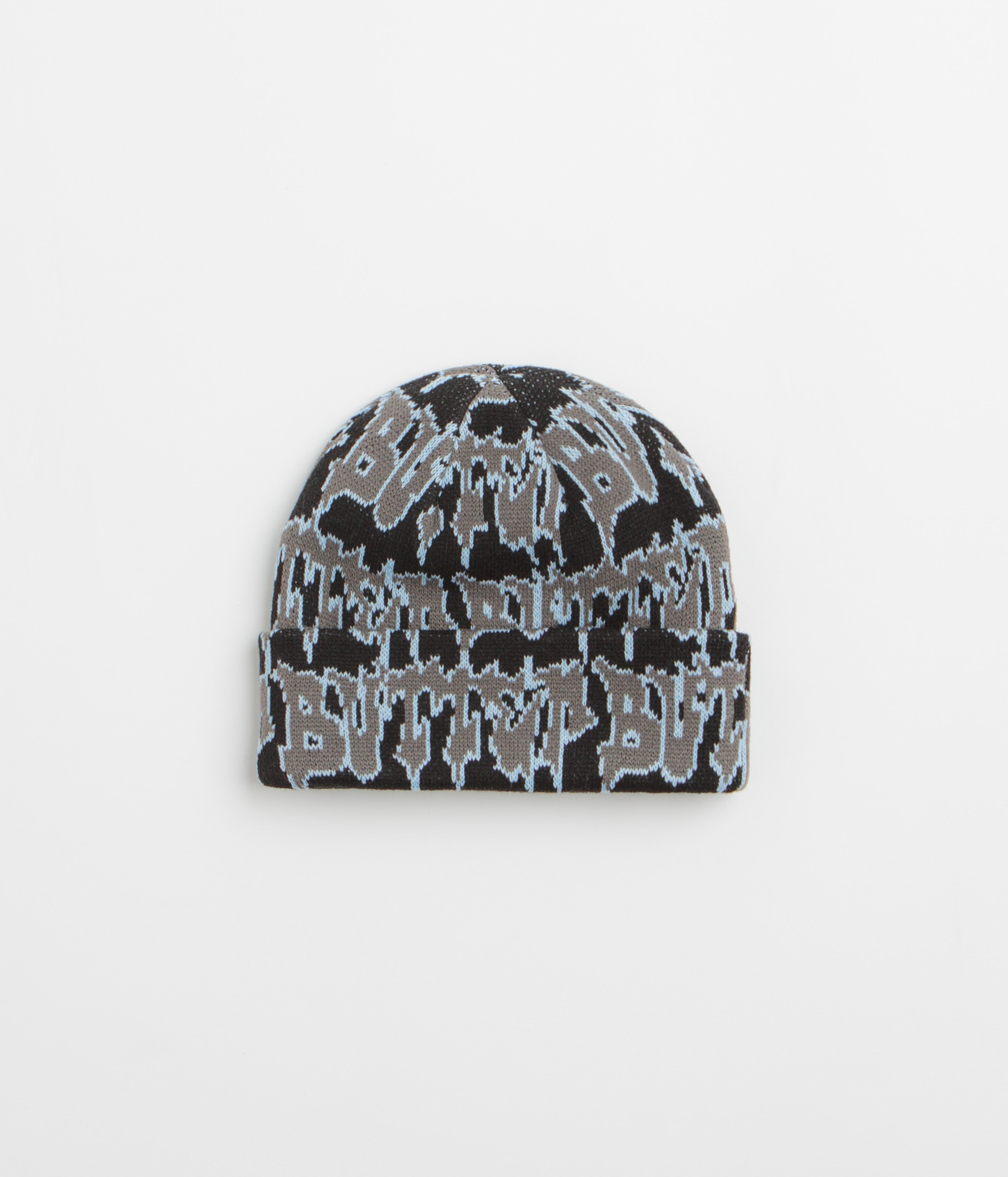 Butter Goods Throw Beanie - Black / Grey
