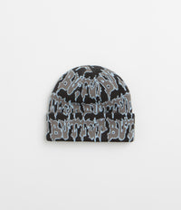 Butter Goods Throw Beanie in Black and Grey