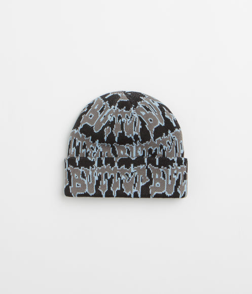 Butter Goods Throw Beanie - Black / Grey