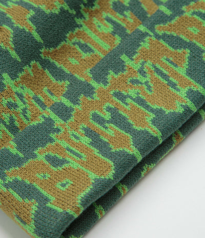 Butter Goods Throw Beanie - Forest / Lime