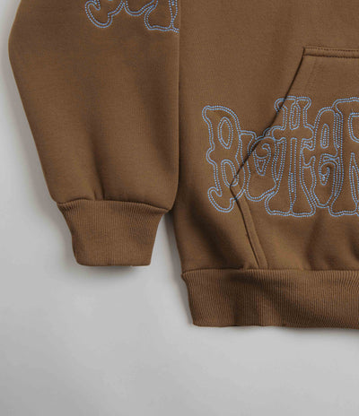 Butter Goods Tour Zip-Thru Hoodie in Chocolate