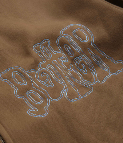 Butter Goods Tour Zip-Thru Hoodie in Chocolate