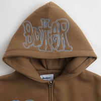 Butter Goods Tour Zip-Thru Hoodie in Chocolate thumbnail